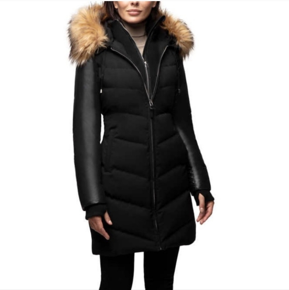 Authentic ATELIER NOIR Rudsak Trench Parka Jacket Coat Vest Black BNWT